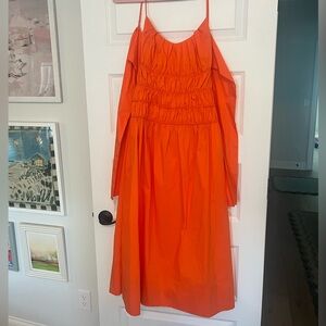 Orange Tanya Taylor tie back maxi